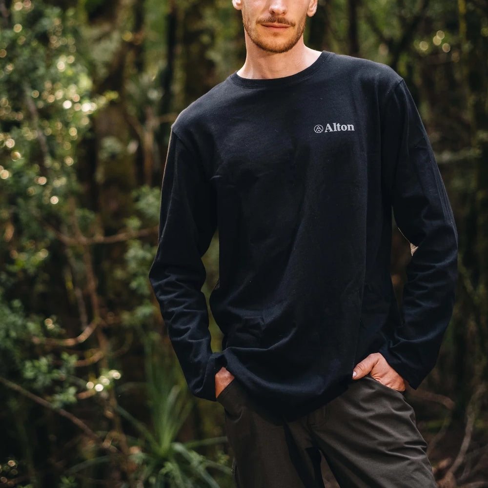 Alton Goods Mens Long Sleeve Logo Tee