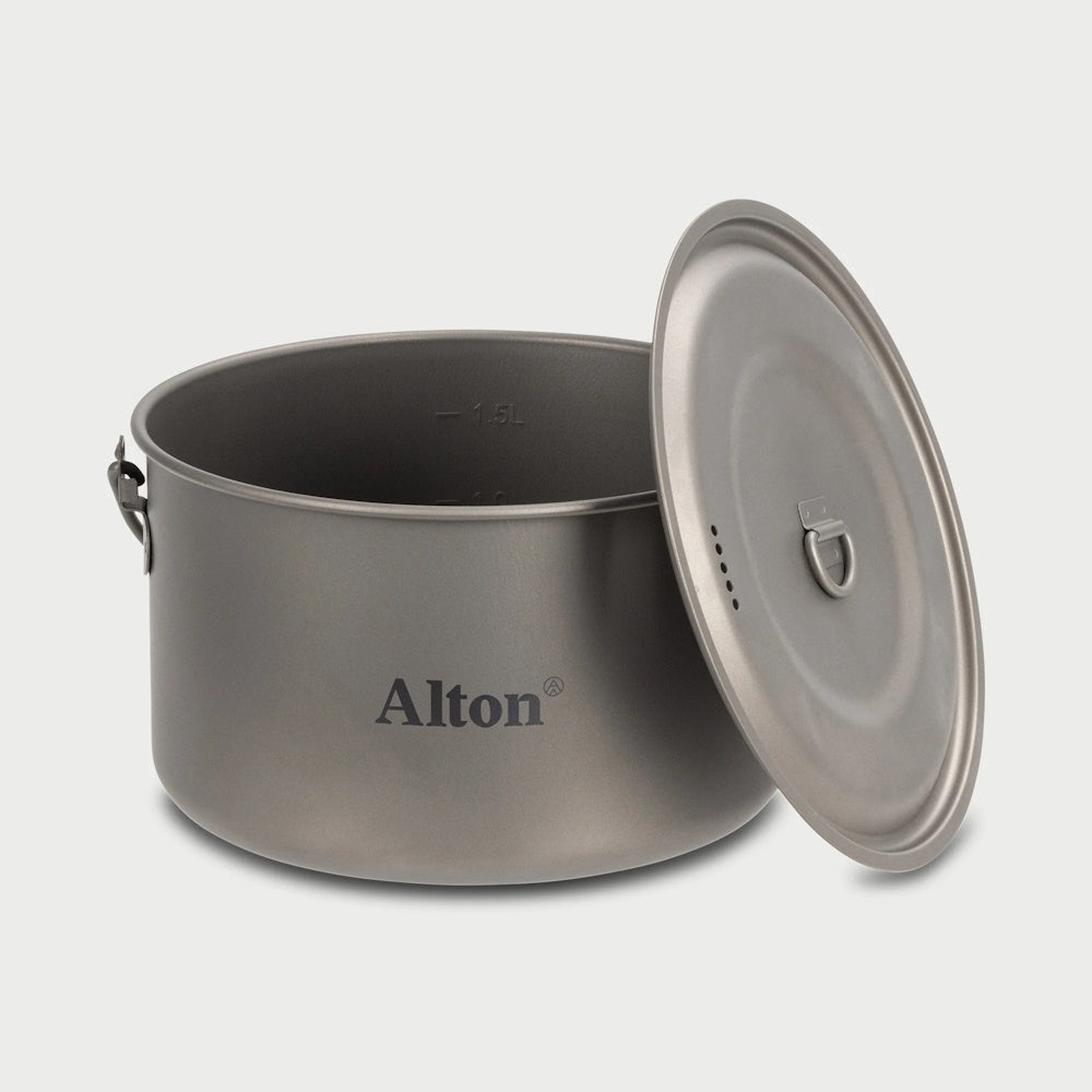 Alton Goods Titanium Billy Pot 1950ml Lid Off