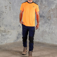 Anthem Mens Performance Short Sleeve Tee in Orange