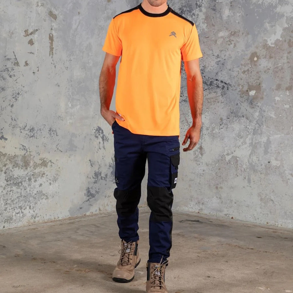 Anthem Mens Performance Short Sleeve Tee in Orange