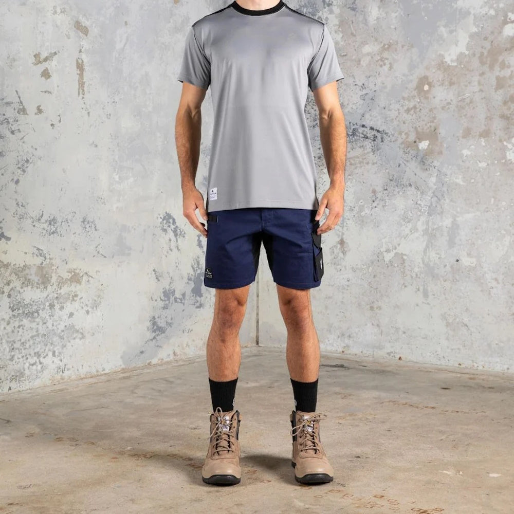 Anthem Mens Performance Short Sleeve Tee in Grey Marle