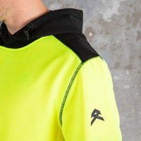 Shoulder of Anthem Mens Tech Hi Vis Hoodie in Yellow