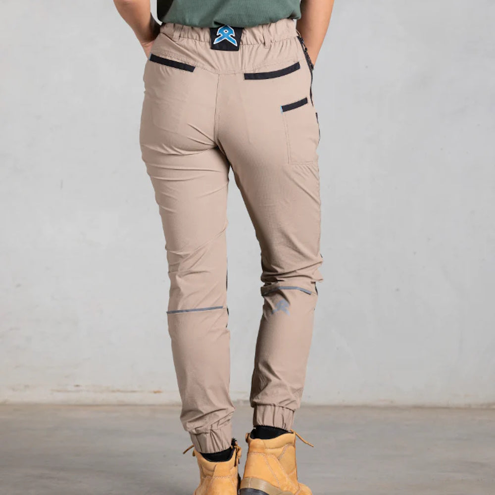 Back of Anthem Womens Triumph Pants in Khaki