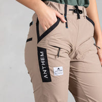 Close up of Anthem Womens Triumph Pants  in Khaki