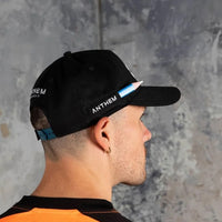 Side of Anthem Carpenter A Frame Baseball Hat in Black