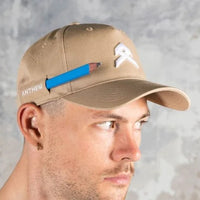 Front of Anthem Carpenter A Frame Baseball Hat in Khaki