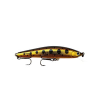 Atomic Hardz Jerk Minnow 65 Trout Lure in Spotted Gold Wolf