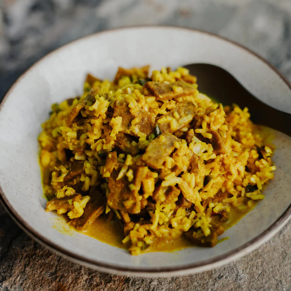 Appetising bowl of Back Country Elite Biryani Lamb