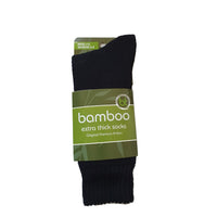 Bamboo Textiles Extra Thick Socks Black