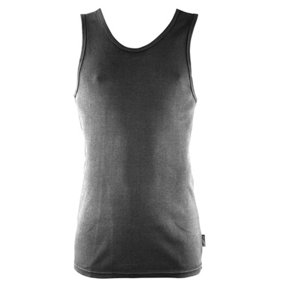 Bamboo Textiles Mens Singlet in Slate