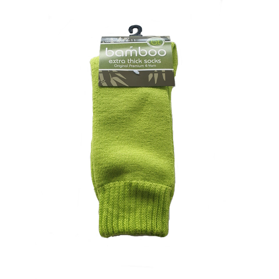 Bamboo Textiles Extra Thick Socks Lime