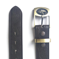 Brown Live To Ride Leather Belt