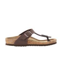 Birkenstock Womens Gizeh BirkiBuc Thong in Mocca