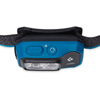 Top down view of Black Diamond Storm 450 Lumen Headlamp in azul