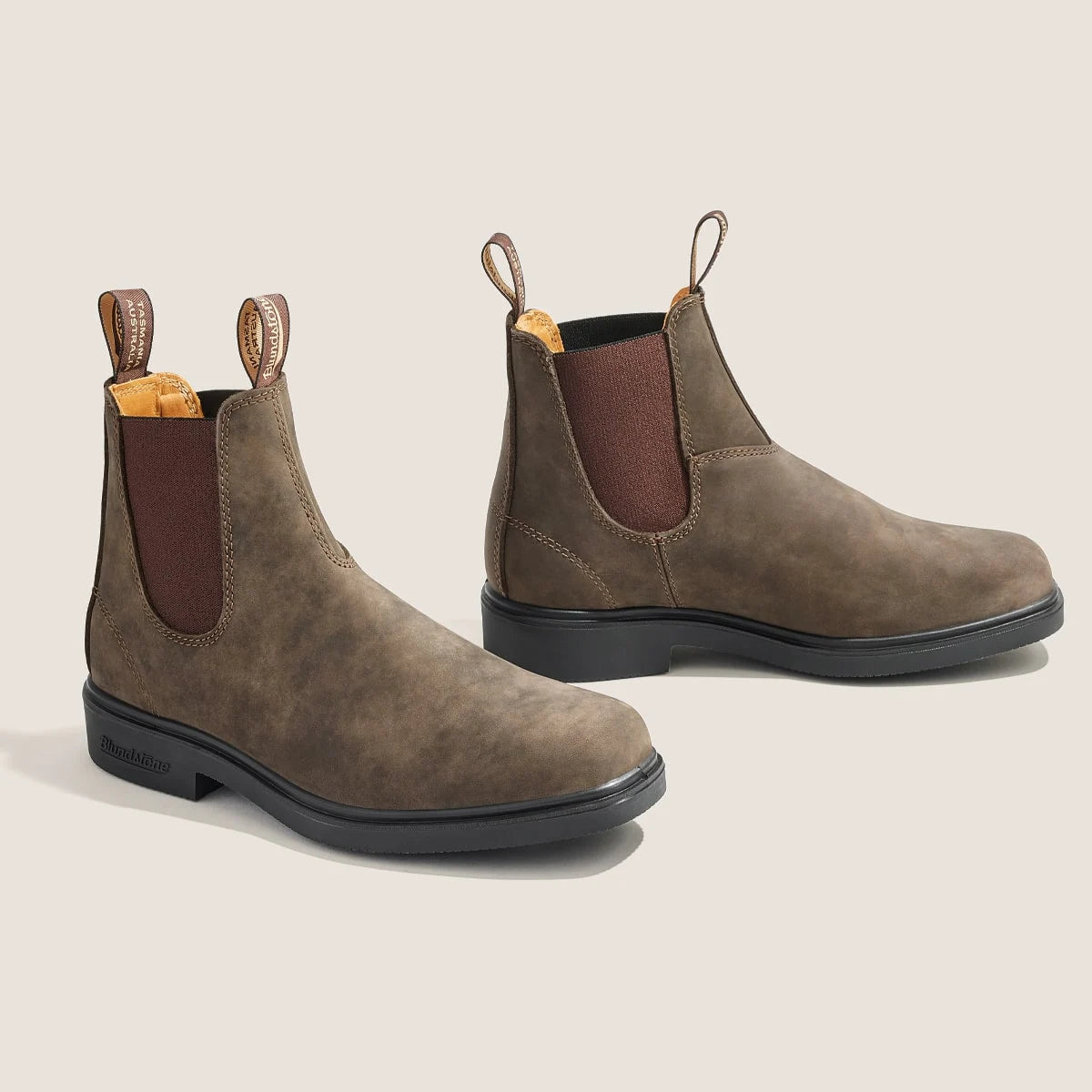 Pair of brown 1306 Blundstone Chelsea boots