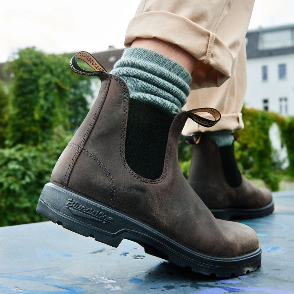 Close up of Blundstone 2446 boots in action.