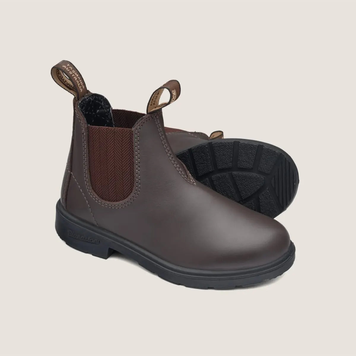 Blundstone 630 Elastic Sided Kids Boots in Brown