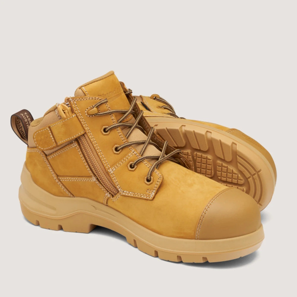 Blundstone 7540 DuraFit 115mm Zip Side Safety Boots (Wheat) – Allgoods