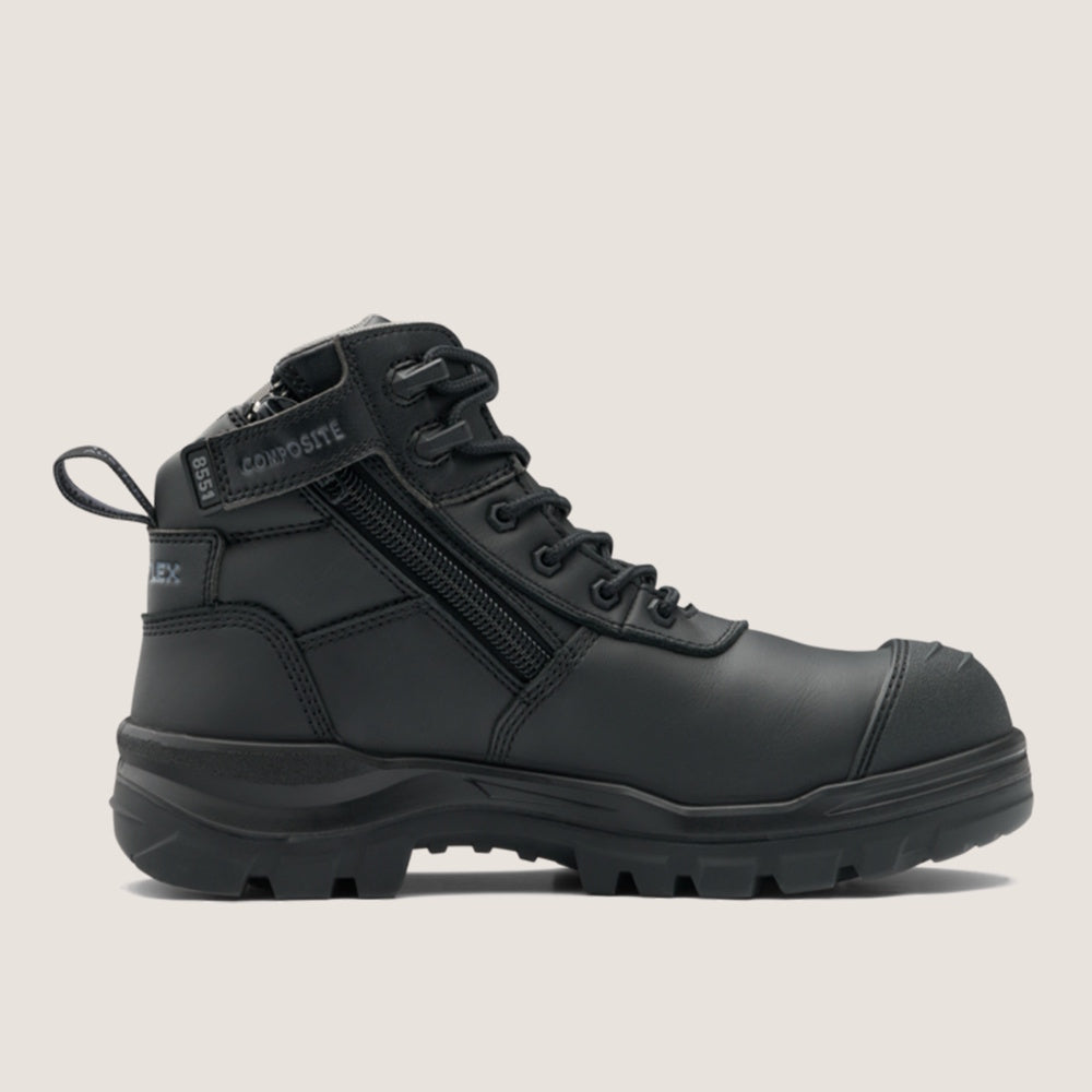 Zip side of Blundstone 8551 RotoFlex Black Boots