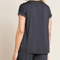 Back of Boody Downtime Lounge Top in Storm