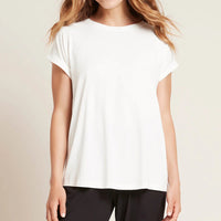 Front of white Boody Downtime Lounge Top