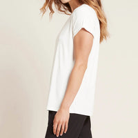 Side of white Boody Downtime Lounge Top