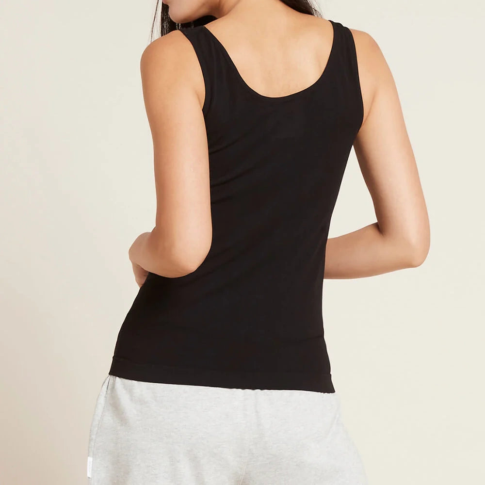 Back of Black Boody Womens Tank Top
