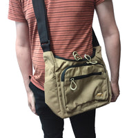 Man wearing Bush Tracks Covert Shoulder Bag