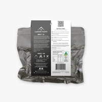 Back view of Campers Pantry Penne Bolognese Expedition packet
