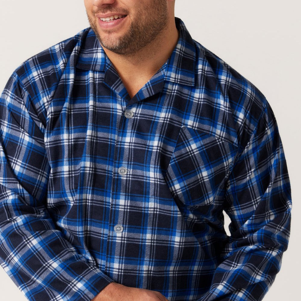 Contare Mens Printed Flannelette Long Pyjamas