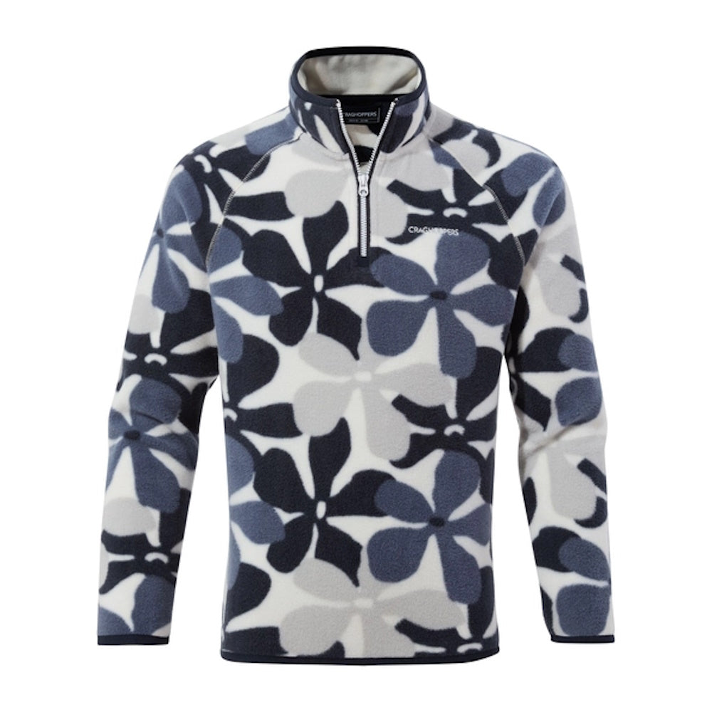 Craghoppers Kids Gabriel Half Zip Fleece Top in Blue/Navy