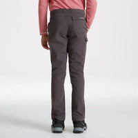 Back view of Craghoppers Kids Kiwi II Trousers in Black Pepper