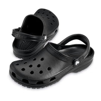 Pair of Back Crocs Classic Clogs