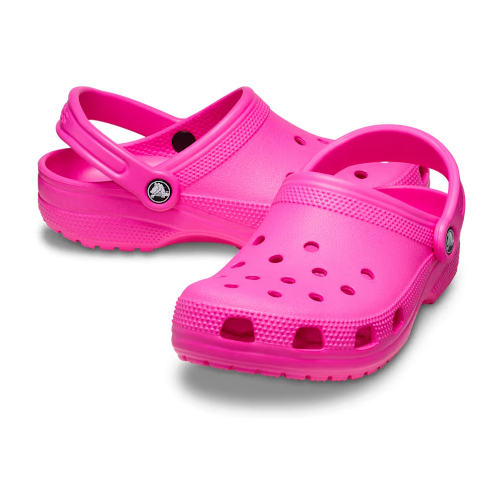 Pair of Pink Crush Crocs