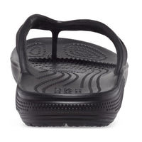 Back of Crocs Classic Flip in Black