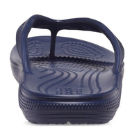 Back of Crocs Classic Flip in Navy