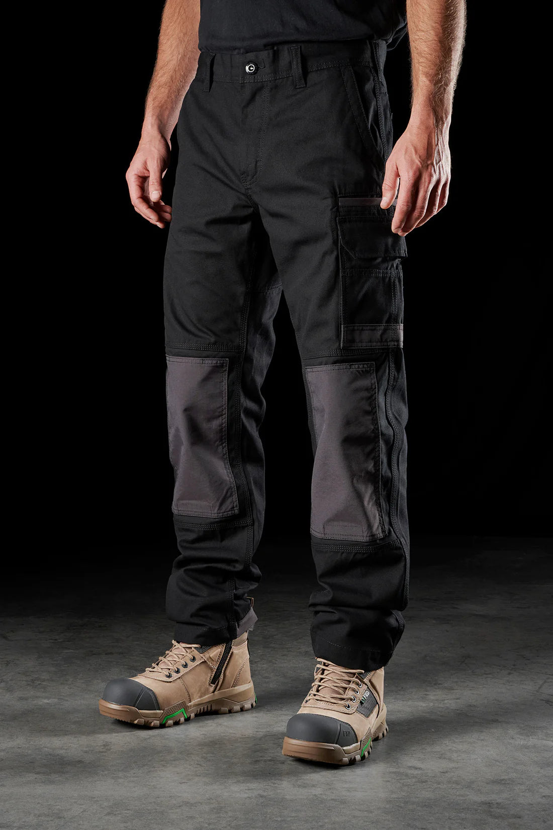 FXD WP-1 Men's Stretch Canvas Work Pants in Black