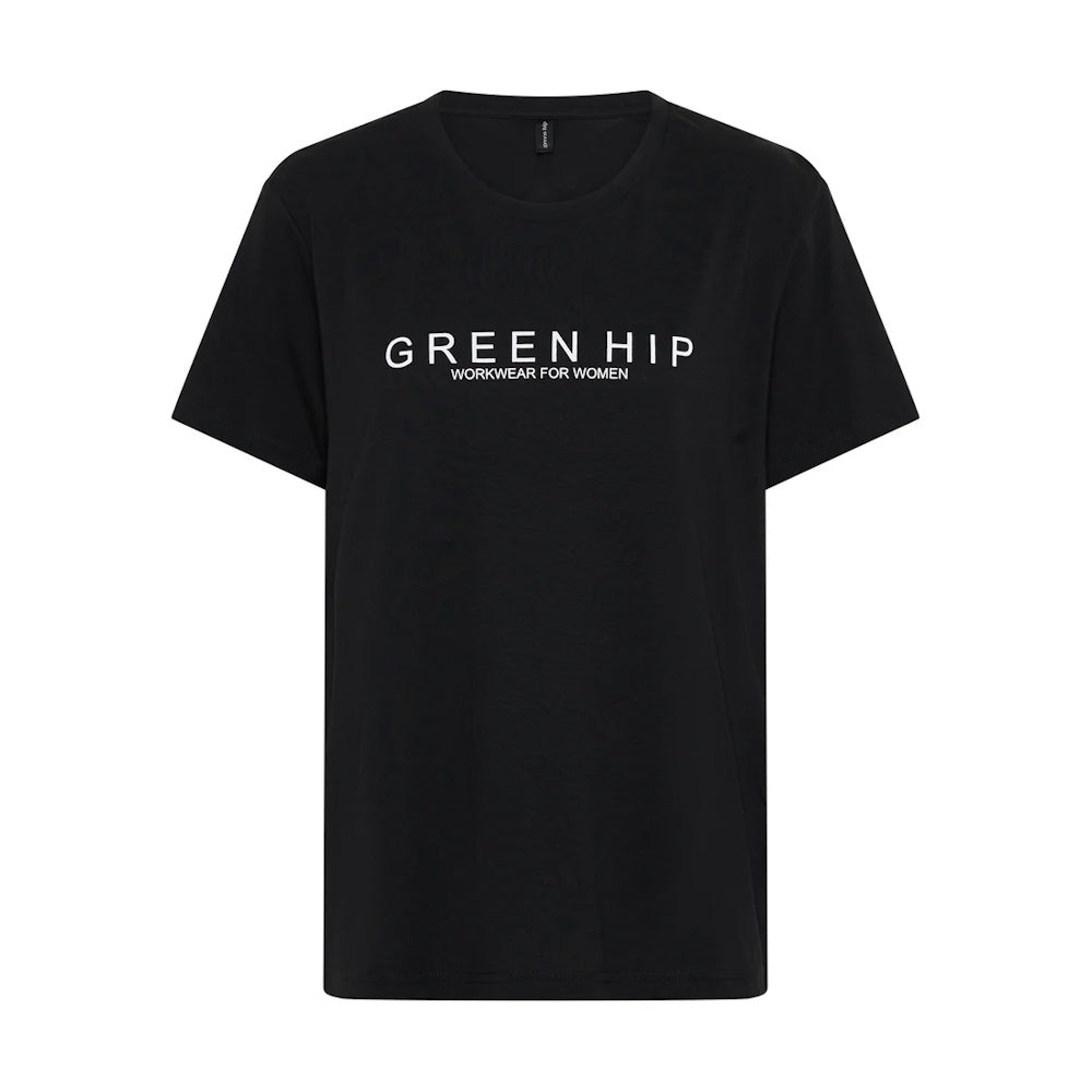 Front of Green Hip Womens Organic T-Shirt