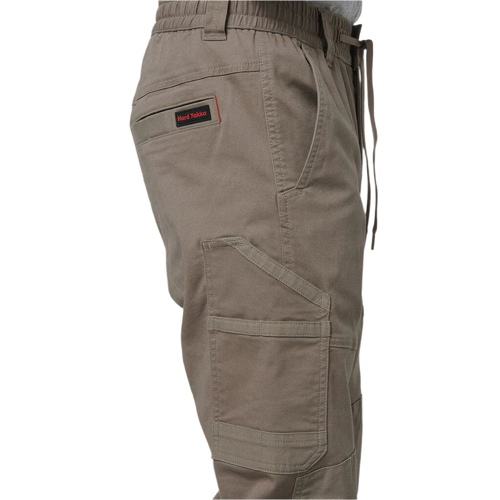 Side of Hard Yakka Toughmaxx Pants in Desert