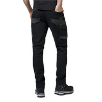 Back view of Hard Yakka Mens Comfort Fit Raptor Pants in Black