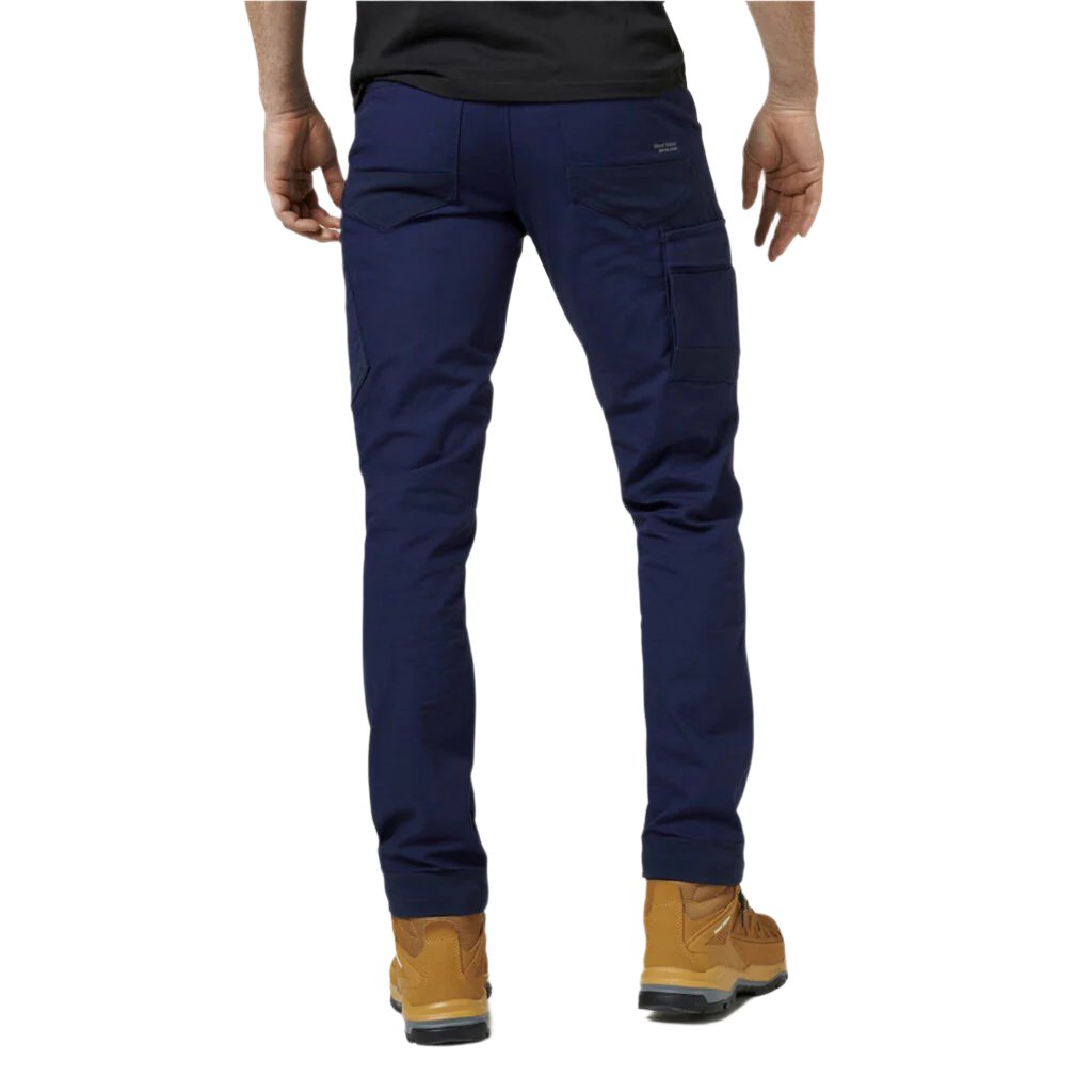 Back view of Hard Yakka Mens Comfort Fit Raptor Pants in Navy