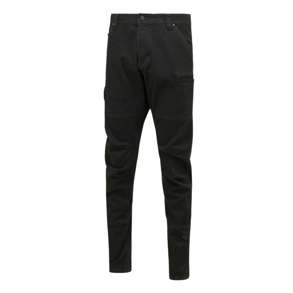 Front view of Hard Yakka Slim Fit Dyneema Tough Denim Jeans in Black