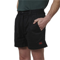 Side view of Hard Yakka Toughmaxx Short Shorts in Black