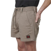 Side view of Hard Yakka Toughmaxx Short Shorts in Desert