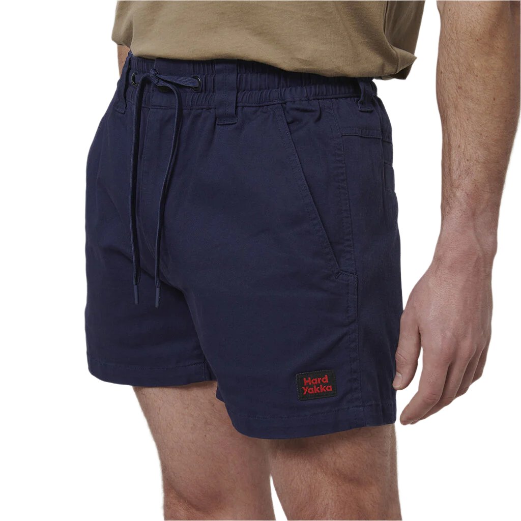 Side view of Hard Yakka Toughmaxx Short Shorts in Navy