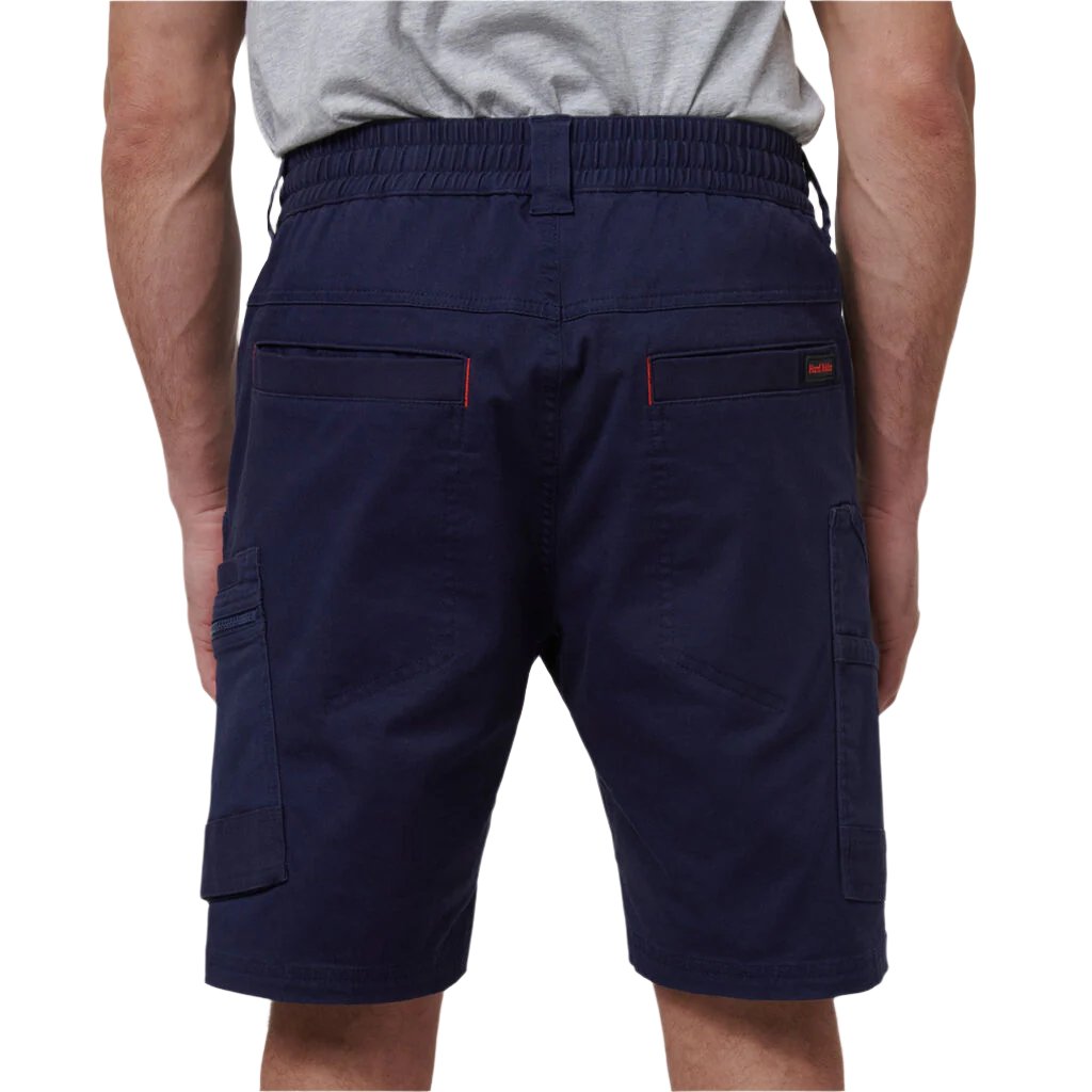 Back view of Hard Yakka Toughmaxx Mid Shorts in Navy
