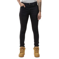 Front view of Hard Yakka Womens Jeggings in Black