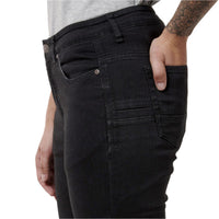 Side view of Hard Yakka Womens Jeggings in Black