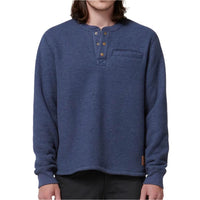 Front view of Hard Yakka Sherpa Henley in Indigo