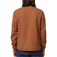 Back view of Hard Yakka Sherpa Henley in Walnut